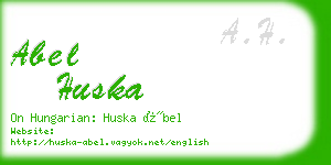 abel huska business card